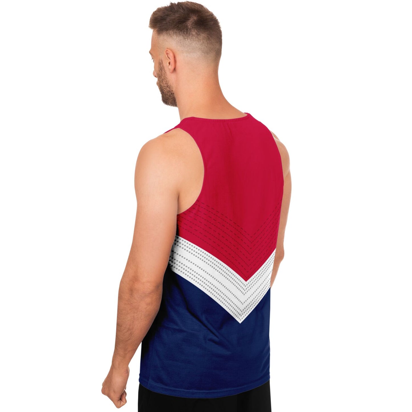 USA 2021 Olympic Gymnastics Inspired Red, White, Blue Unisex Tank Top